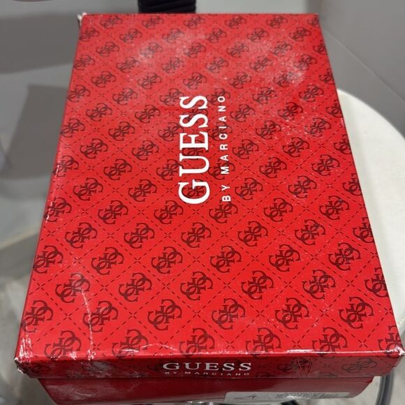 Guess Plum and Snakeskin Slingback Heels - Picture 3 of 4